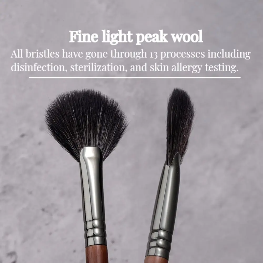 Fan-shaped Soft Partial V Face Face Bronzer Cosmetic Makeup Tool Loose Powder Brush Makeup Brush Highlighter Brush Blush Brush