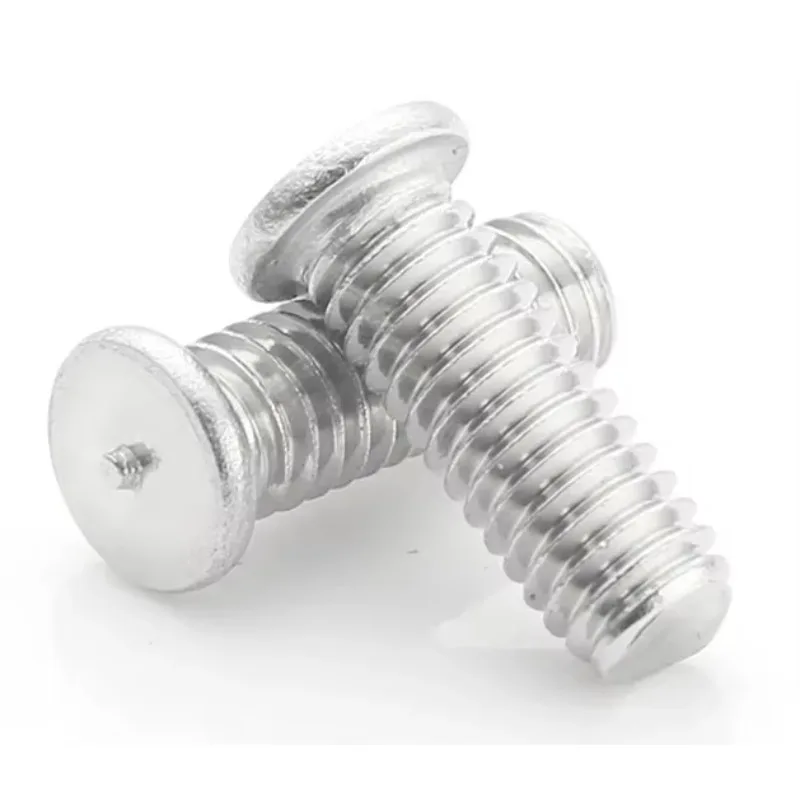 Novo parafuso de soldagem din 32501, com ponta de ignição, parafuso rosqueado, parafusos de soldagem m5 m6, aço carbono zinc branco