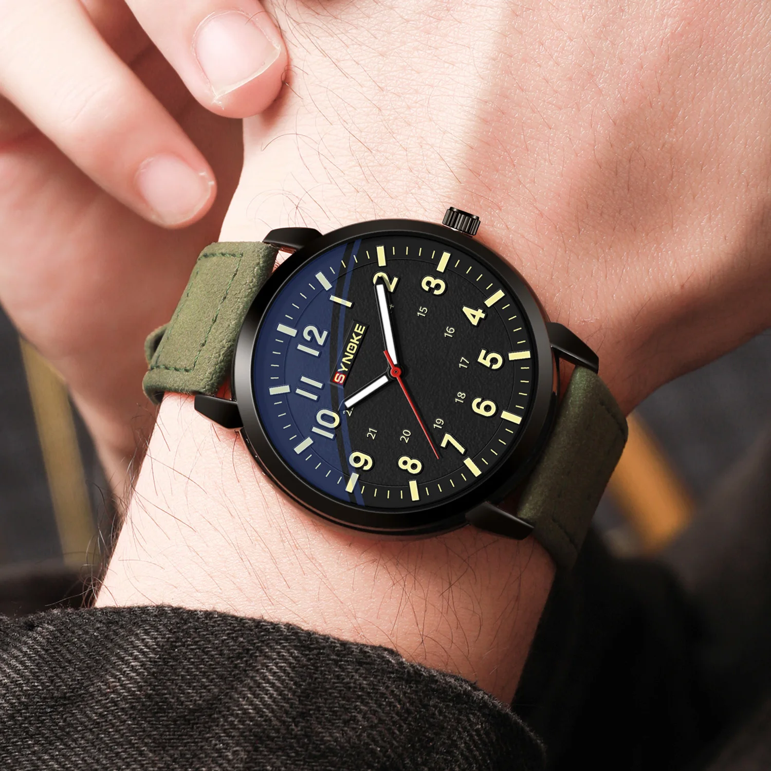 남성용 심플 스타일 쿼츠 시계, 인조 가죽 밴드, 일상 생활 및 선물용 비즈니스 캐주얼 손목시계