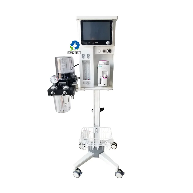 Veterinary Monitoring Device Animal Mobile Trolly Anesthesia Gas Ventilator Veterinary Equipment