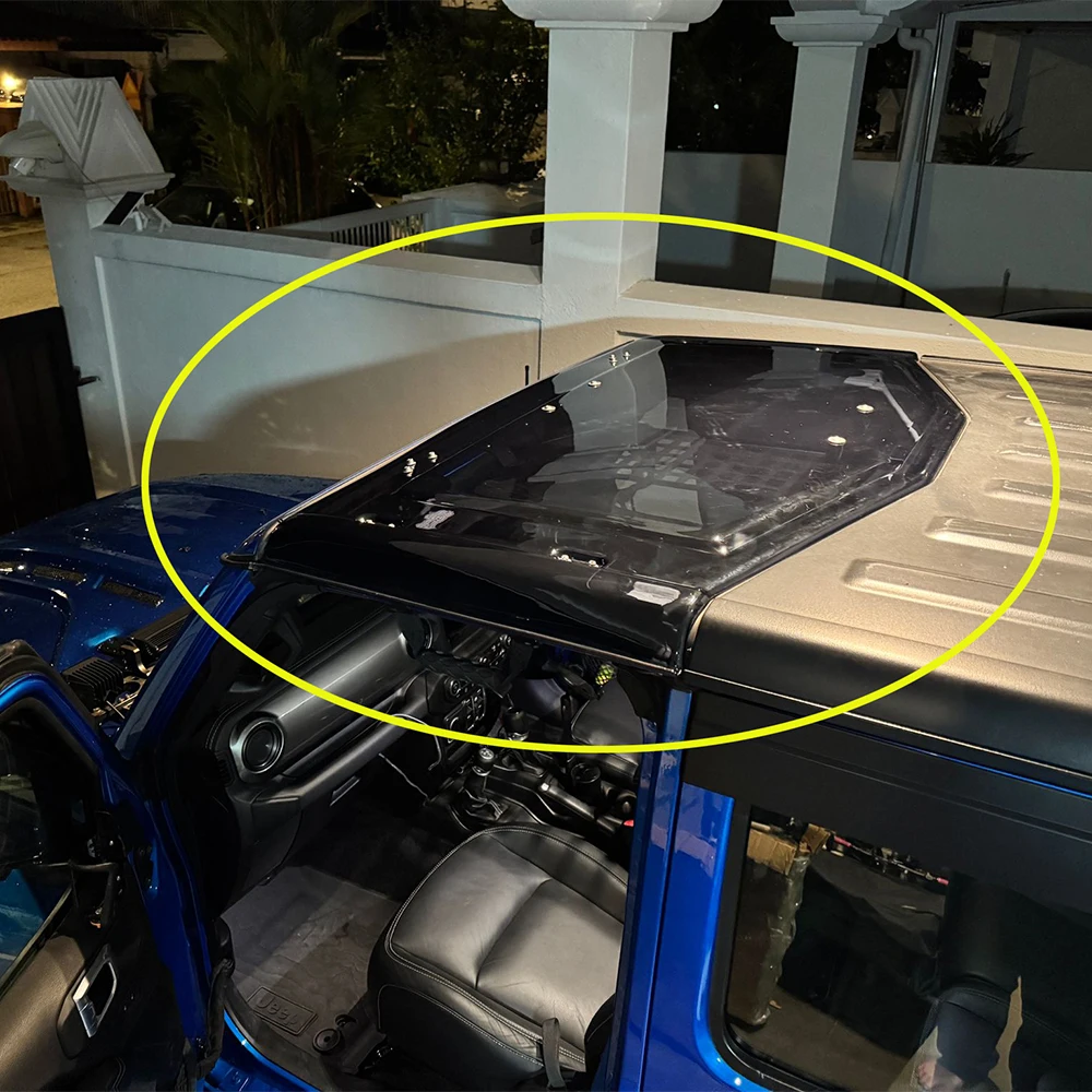 

Lantsun JL9060 Auto Transparent Roof Hardtop Sunroof Panel Transparent Cover for Wrangler JL Gladiator 4x4 SUV