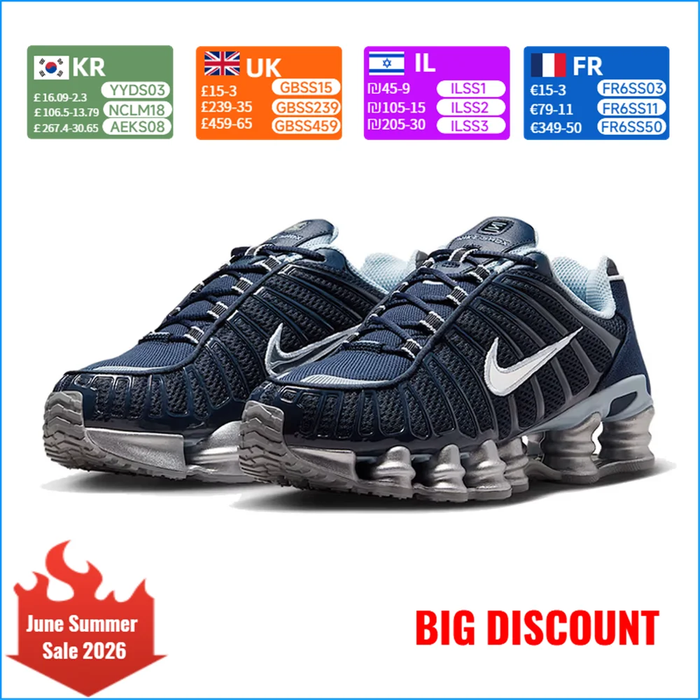 Tênis Casuais Femininos Nike SHOX TL - Modernos, Versáteis, Elegantes, Antiderrapantes, Tênis de Corrida Duráveis IH4481-400