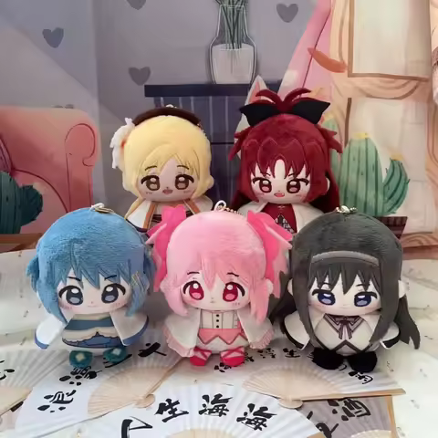 10cm Anime Puella Magi Madoka Magica Kaname Madoka Akemi Homura10CM Plush Keychain Pendant Cotton Plushie Kids Christmas Gifts