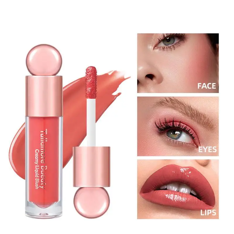 Waterproof Liquid Cheek Blush Facial Nourishing Blush Gel Cream Multi-purpose Eyes&lips Makeup Blush Stick Cosmetics