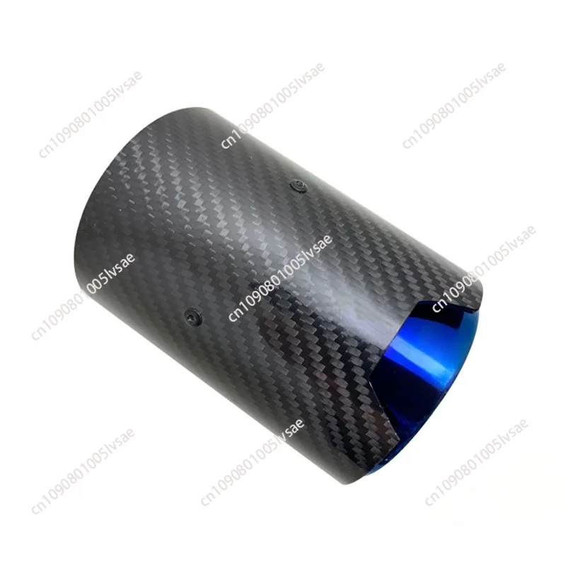 1 Piece Burnt Blue Carbon Fiber Exhaust Tip Muffler For BMW M Performance exhaust pipe M2 F87 M3 F80 M4 F82 F83 M5 F10 M6 F12