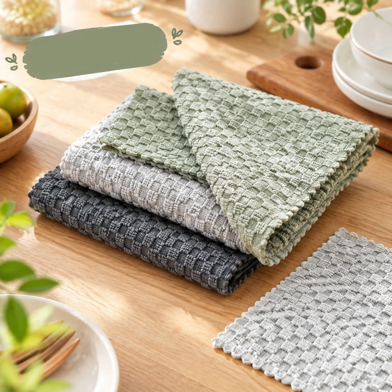 6/3 Pieces of Waffle-Patterned Bar Counter Cloths in Random Colors, Absorbent Coffee Machine Cleaning Cloths, Household Cleaning Cloths, Making Life More Convenient