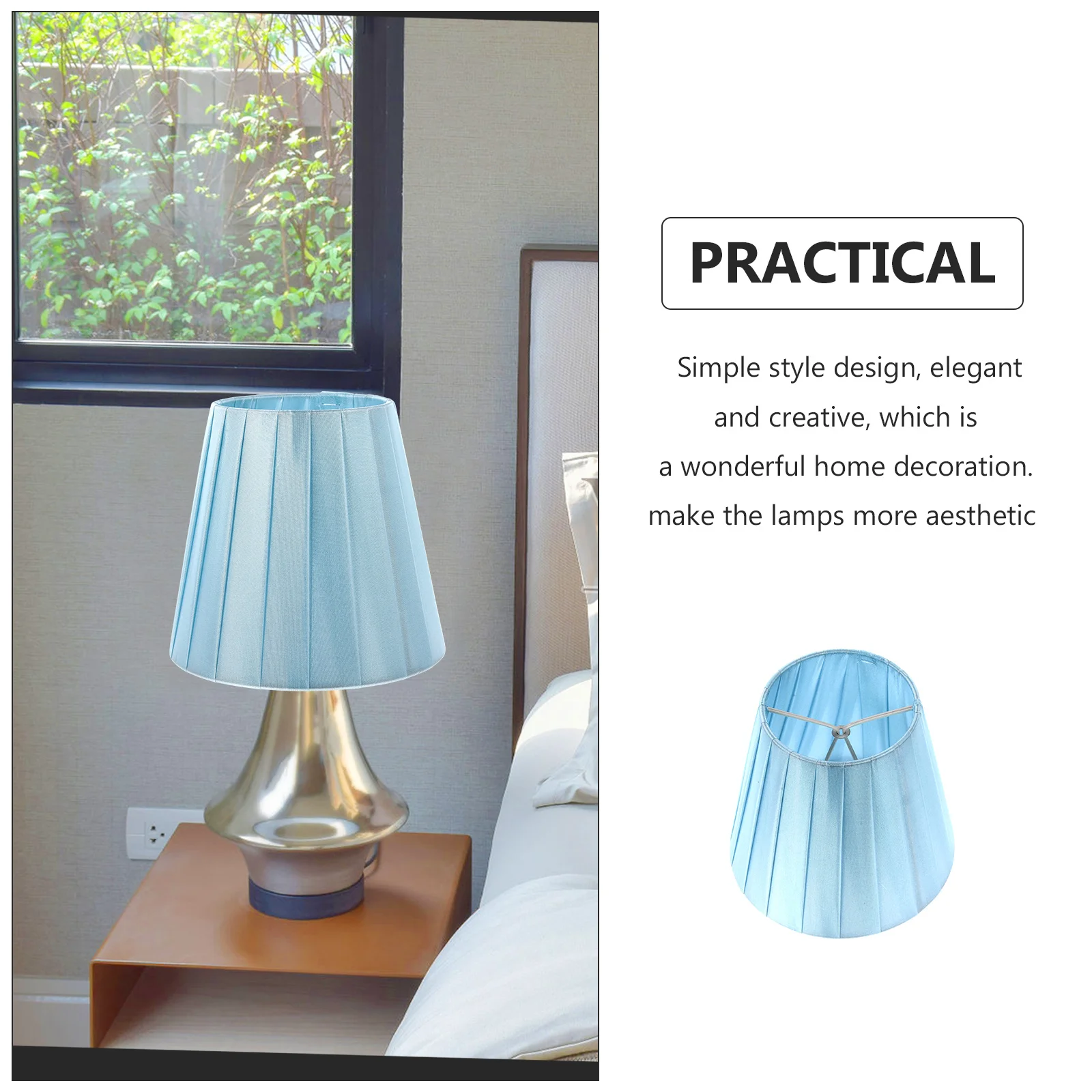 

1Pcs Fabric Art Lampshade Light Cover for Living Room Bedroom Decorative Cloth Lamp Shade Multi-Purpose Lamp Cover