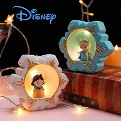 Disney Cartoon Night Light Resin Anime Figures Elsa SnowWhite Children's Room Sleep Lamp Bedroom Decoration Kids Birthday Gifts