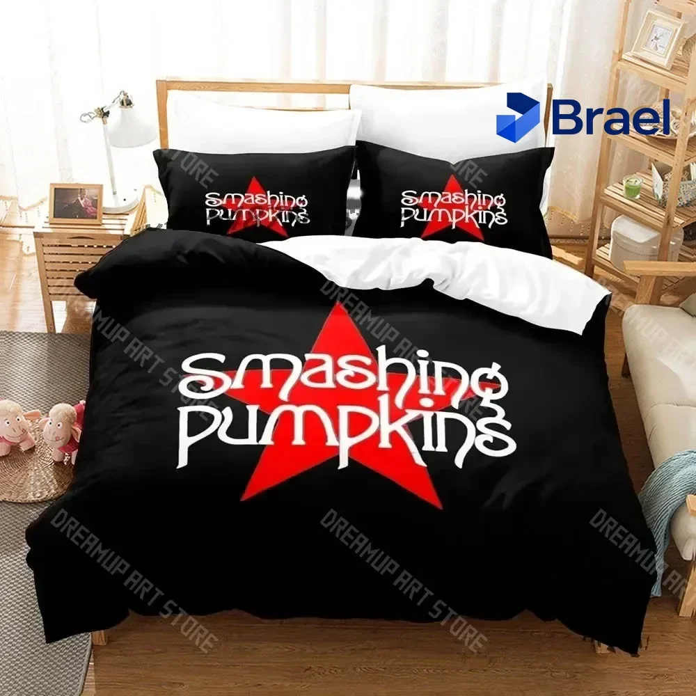 Exquisite 3D Print The Smashing Pumpkins Bedding Set Boys Girls Twin Queen King Size Duvet Cover Pillowcase Bed Boys Adult