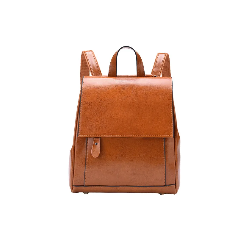 2025 New Womens Genuine Leather Backpack Soft Crossbody Large Capacity Travel Shoulder Bag Fashion Europe Style Wholesale