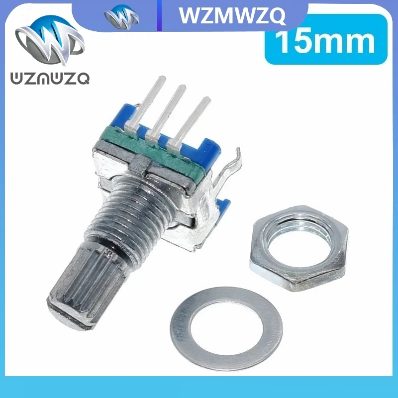 1PCS Plum handle 20mm rotary encoder coding switch / EC11 / digital potentiometer with switch 5 Pin