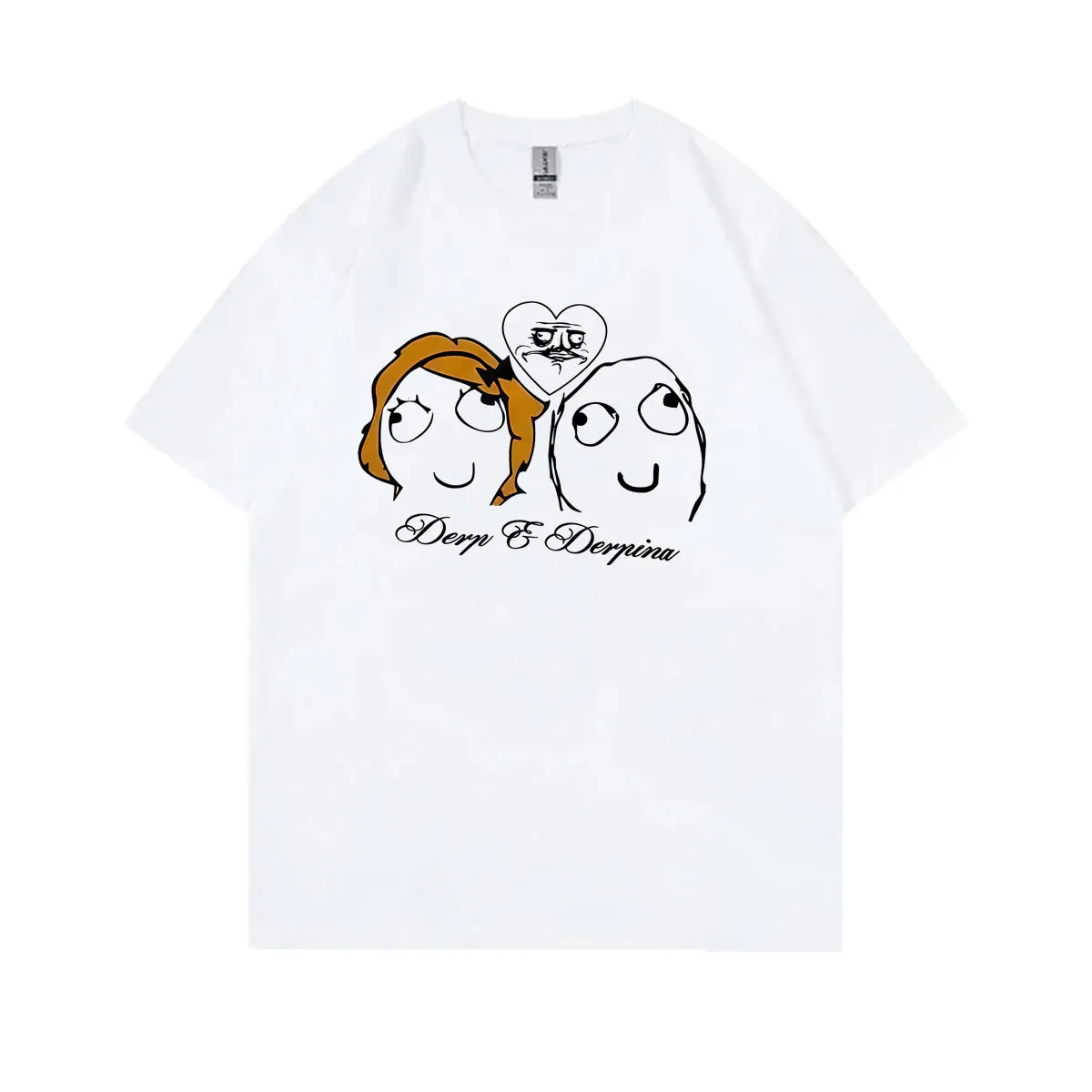 

Cool Girl Boys Derp & Derpina Y2k Aesthetic Men Women Gothic Streetwear T-shirts 2000s Vintage Fashion Casual Harajuku T Shirts