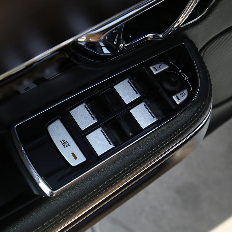For Jaguar XF 2012-2015 Aluminum Alloy Car Central Control Gear Shift Panel Buttons Covers Stickers Trim Interior Accessories