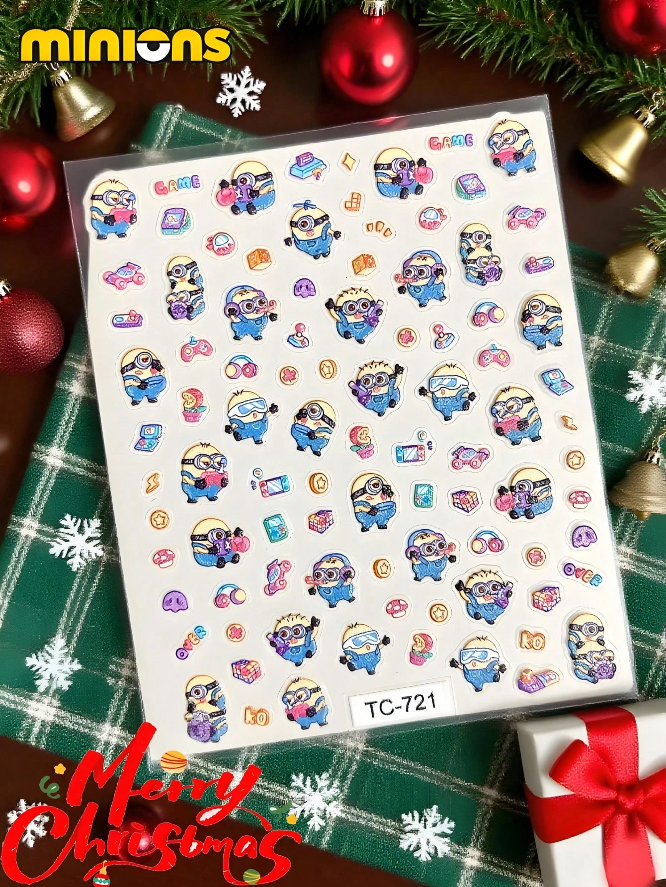 ملصق بانوراما على شكل رسوم متحركة وشخصية أنيمي مينيون مقاوم للماء ويمكن لصقها بشكل متكرر على الجدران دي #6