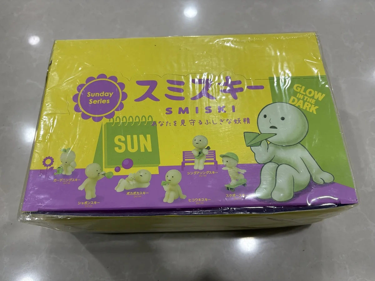 

Sonny Angel Smiski Sunday Series Mystery слепая коробка аниме фигурки куклы настольный кавайный орнамент коллекция детские фанаты подарок на день рождения