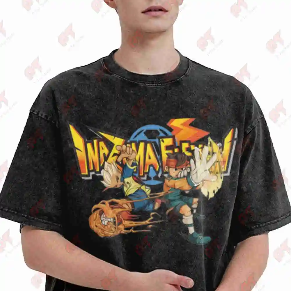 Inazuma Axel Blaze Vintage Washed Tee Pure Cotton T-Shirt