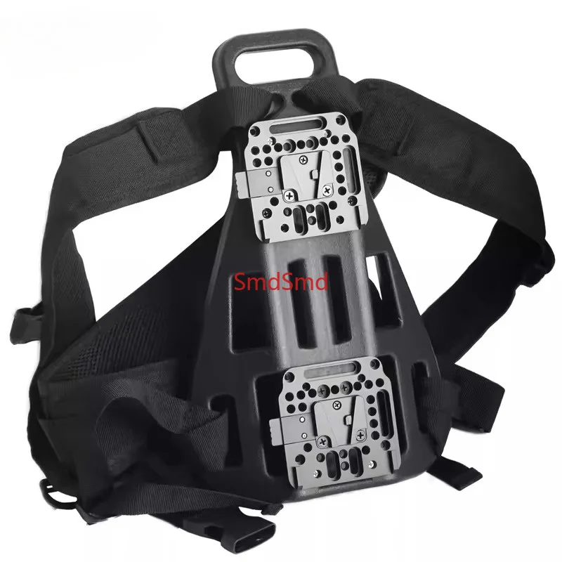 Outdoor Live Broadcast Backpack V-lock Quick Release Magic Arm L/Z Bracket Compatible Camera Video Transmission Bag