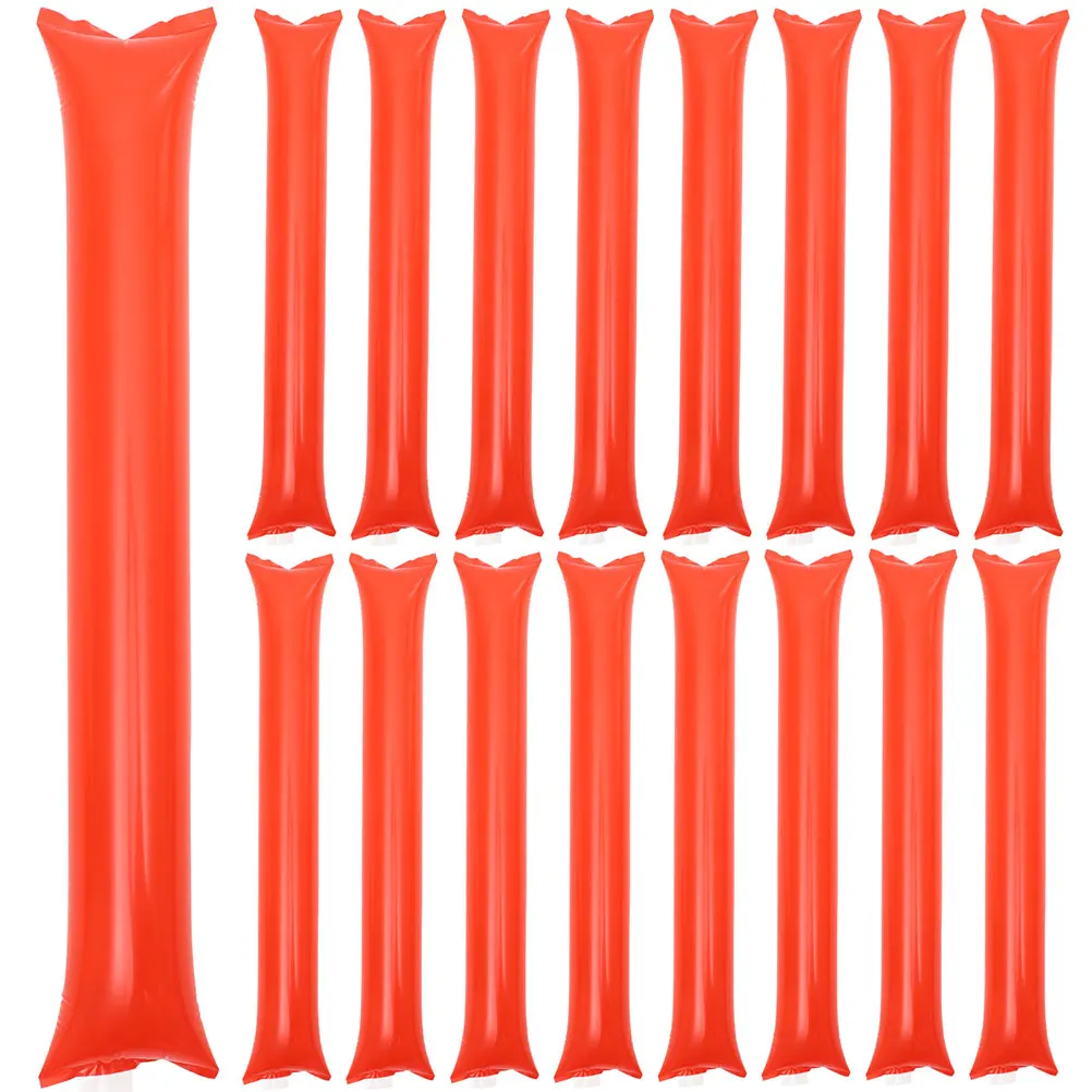 

50 шт. надувные палочки, красные портативные полиэтиленовые кольца, колокольчик, палочки для поддержки, материал, спортивные мероприятия, сувениры для вечеринок, шумогенераторы