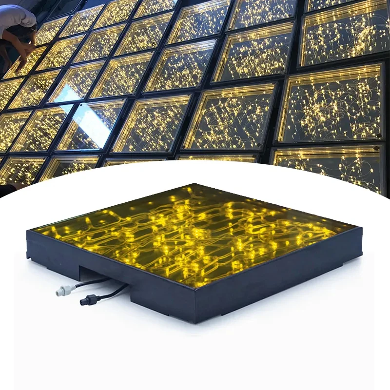 

8 pieces Stage Events Starlit Effect led RGB Color 3D Starry Dance Floor For Wedding DJ Bar Party