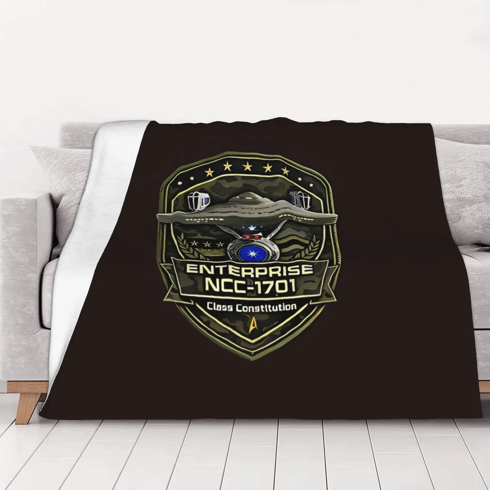 1PC home Cute Room Decor Classic Blanket Throw Blanket Star Trek Novelty Warm Blanket All Season