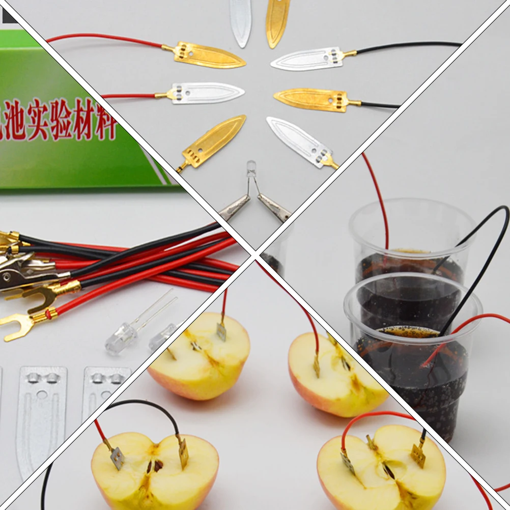 

2 Sets Generation Experiment Supplies Zinc Copper Strips High Quality Metal Scientific Educational Kits