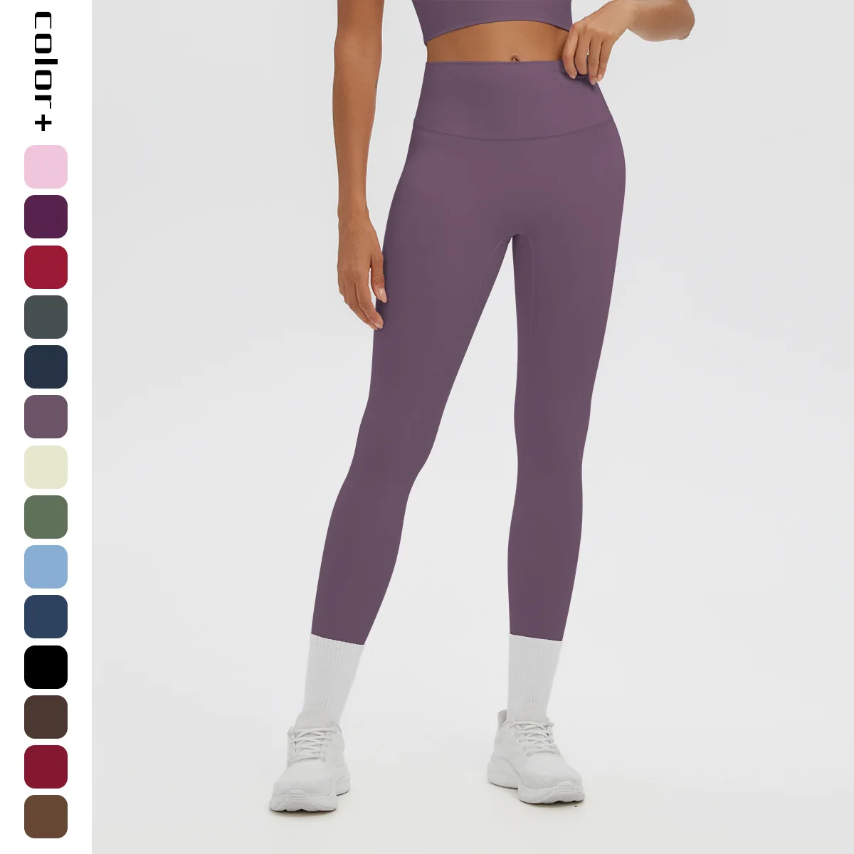 1PC High Waisted Peach Buttocks Gym Yoga Pants Women Quick Drying Yoga Pants Solid Color Summer Female Pants Customizable Logo