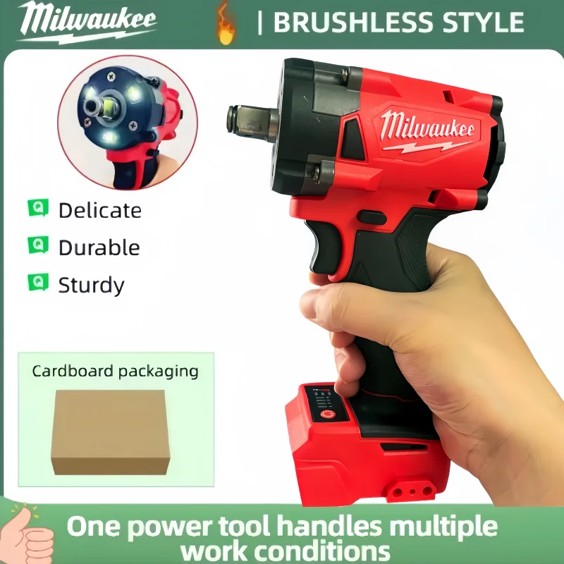 

MI8 Milwaukee Electric Cordless Wrench Brushless Screwdriver Compatible Electric Screwdriver Drill Service Tool Car Truck Repair