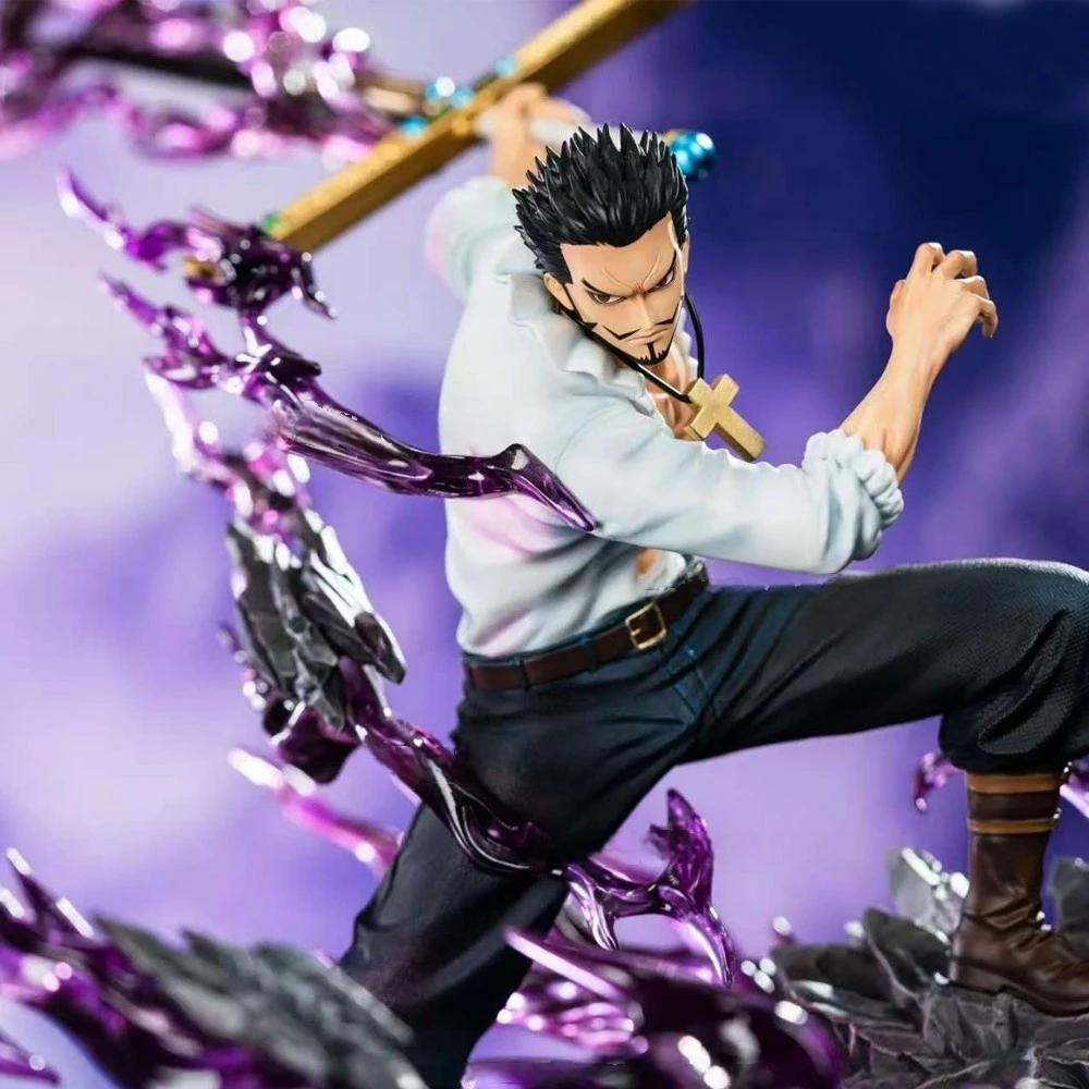 20Cm One Piece Anime Figure Dracule Mihawk GK Action Figures PVC Figurine Collectible Limited Edition Model Toy Birthday Gift