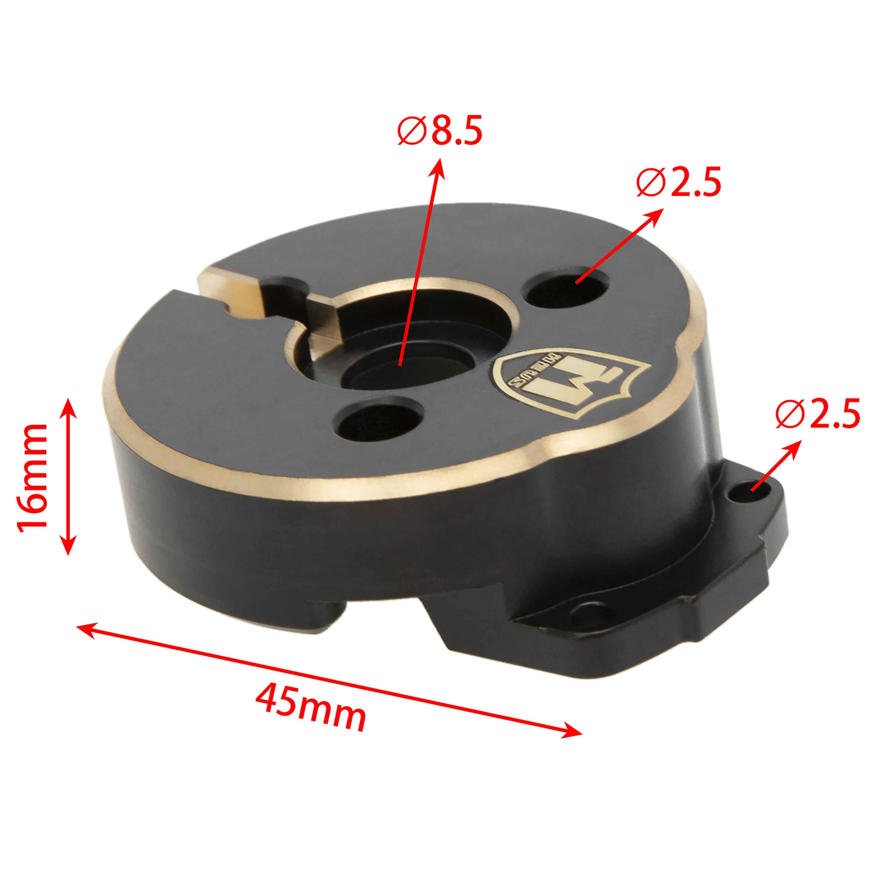 MEUS Racing Brass Front Portal Weights Covers 86G/ PCS for MEUS 1/10 nylon portal axle