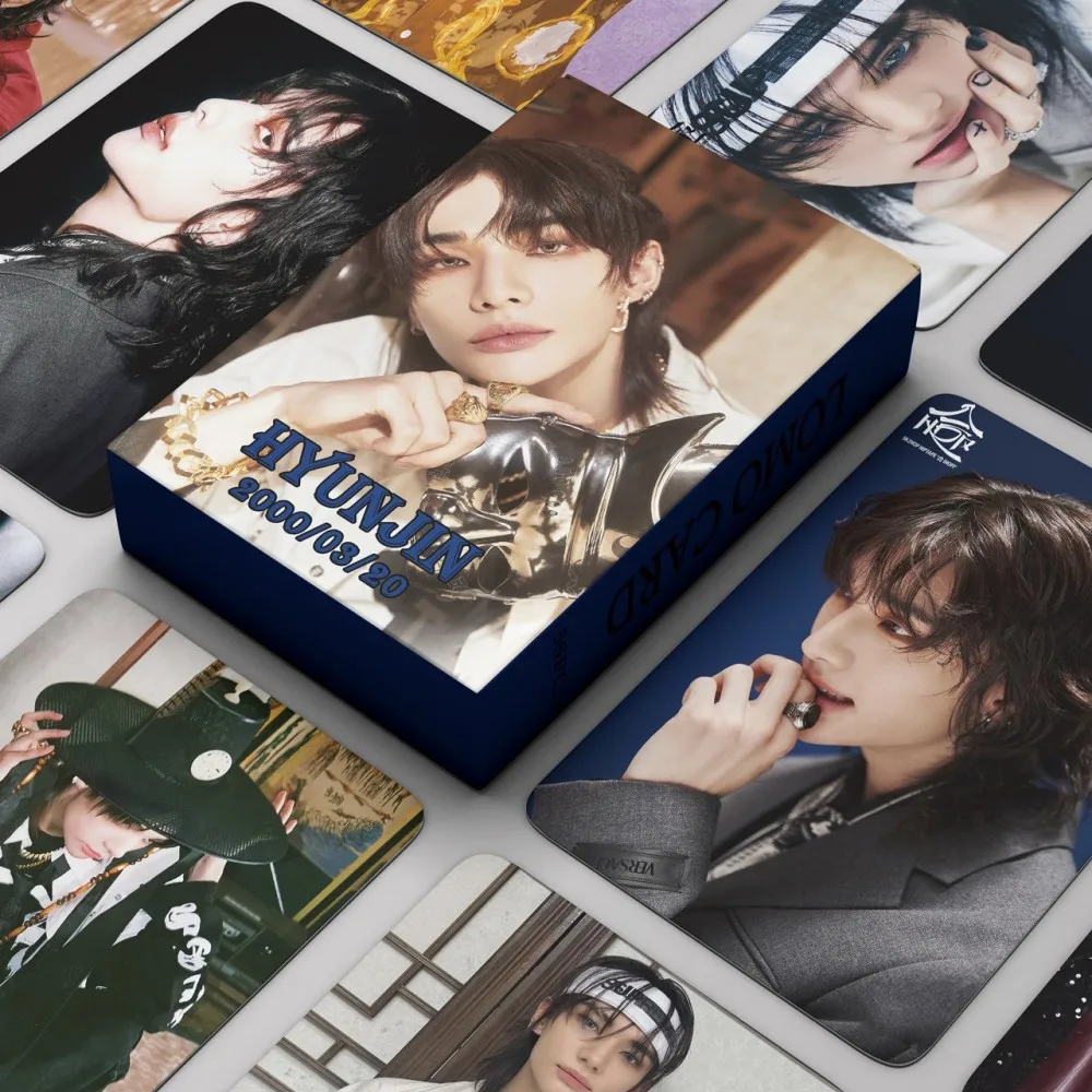 

55 шт. Stray Kids SKZOO KPOP новый альбом Hyunjin HD аватар фотокарта Mingxin видео фанат коллекция LOMO карта подарок