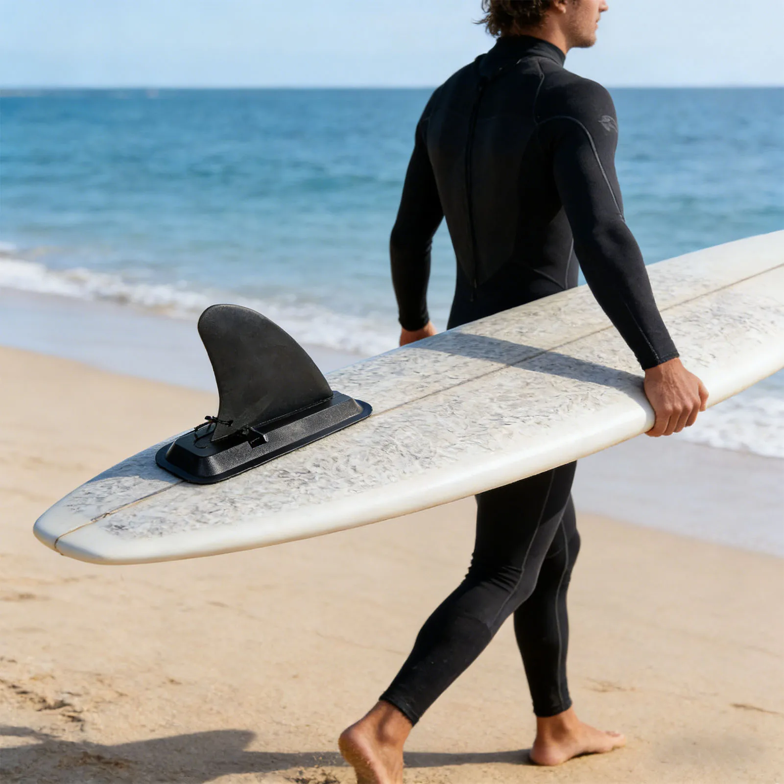 Detachable Center Fin 4.5 Inch Pin Type Design High Strength Skeg Tracking Fin Enhanced Stability and Control for Paddle Board