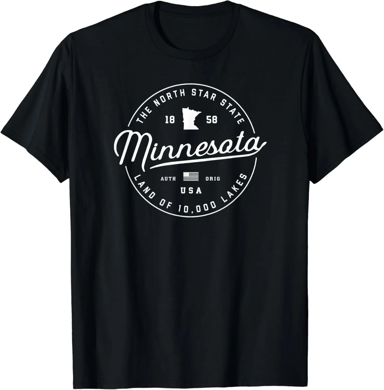 

Minnesota T-Shirt, US State Travel Vacation Shirts MN USA Te