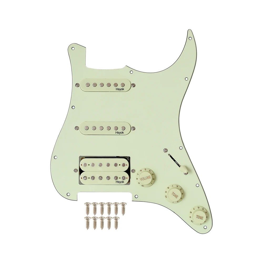 لوحة خدش بيكجوارد مكونة من 3 طبقات SSH ملف واحد و1 لاقط ملف مزدوج مع مفتاح سحب دفع 2T1V لاقط جيتار #4