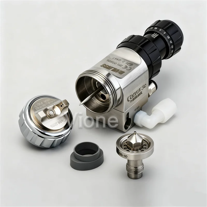 Devilbiss COBRA 3C automatic spray gun tightening micrometer fine adjustment gun needle nozzle cap