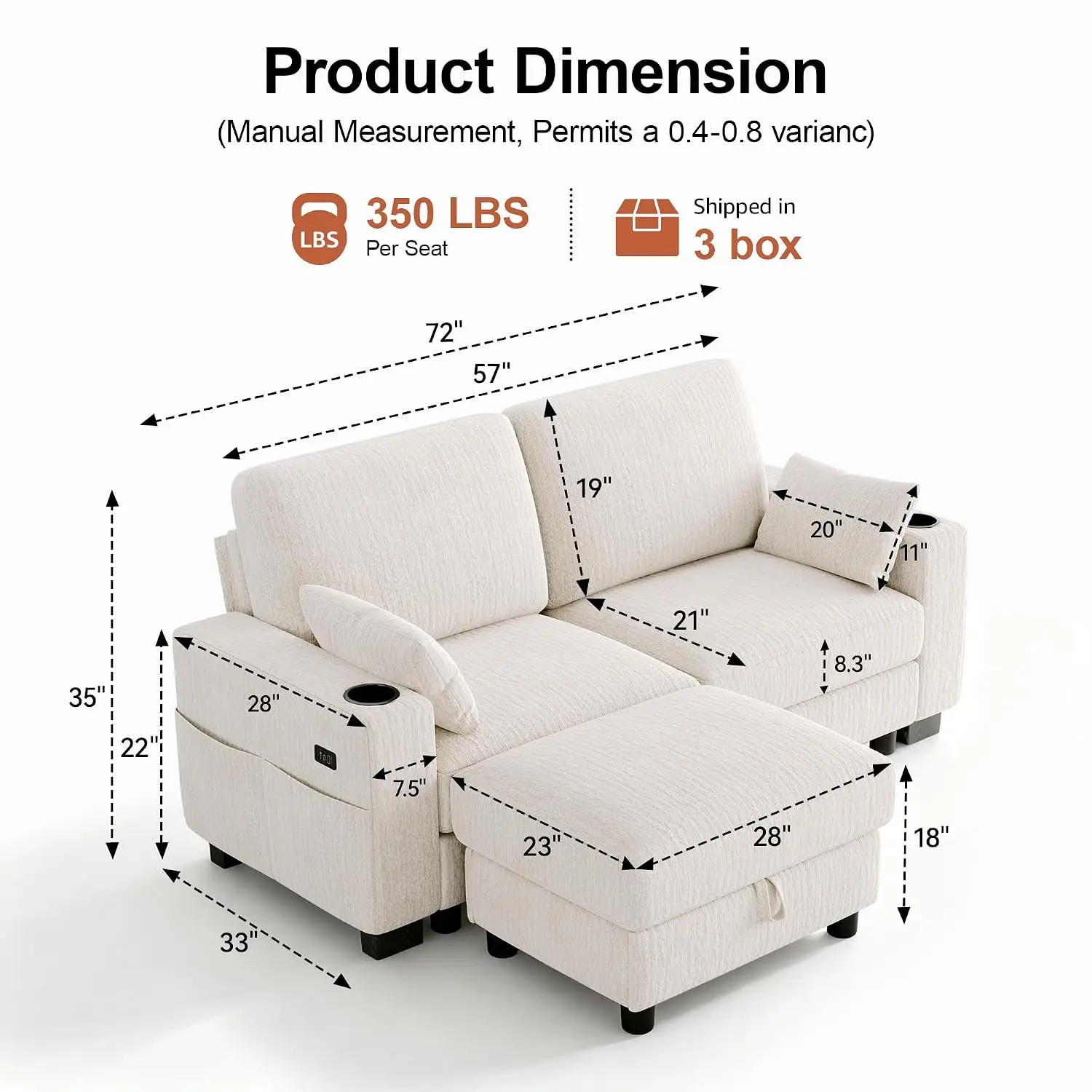 Modular Sectional Sofa, 72