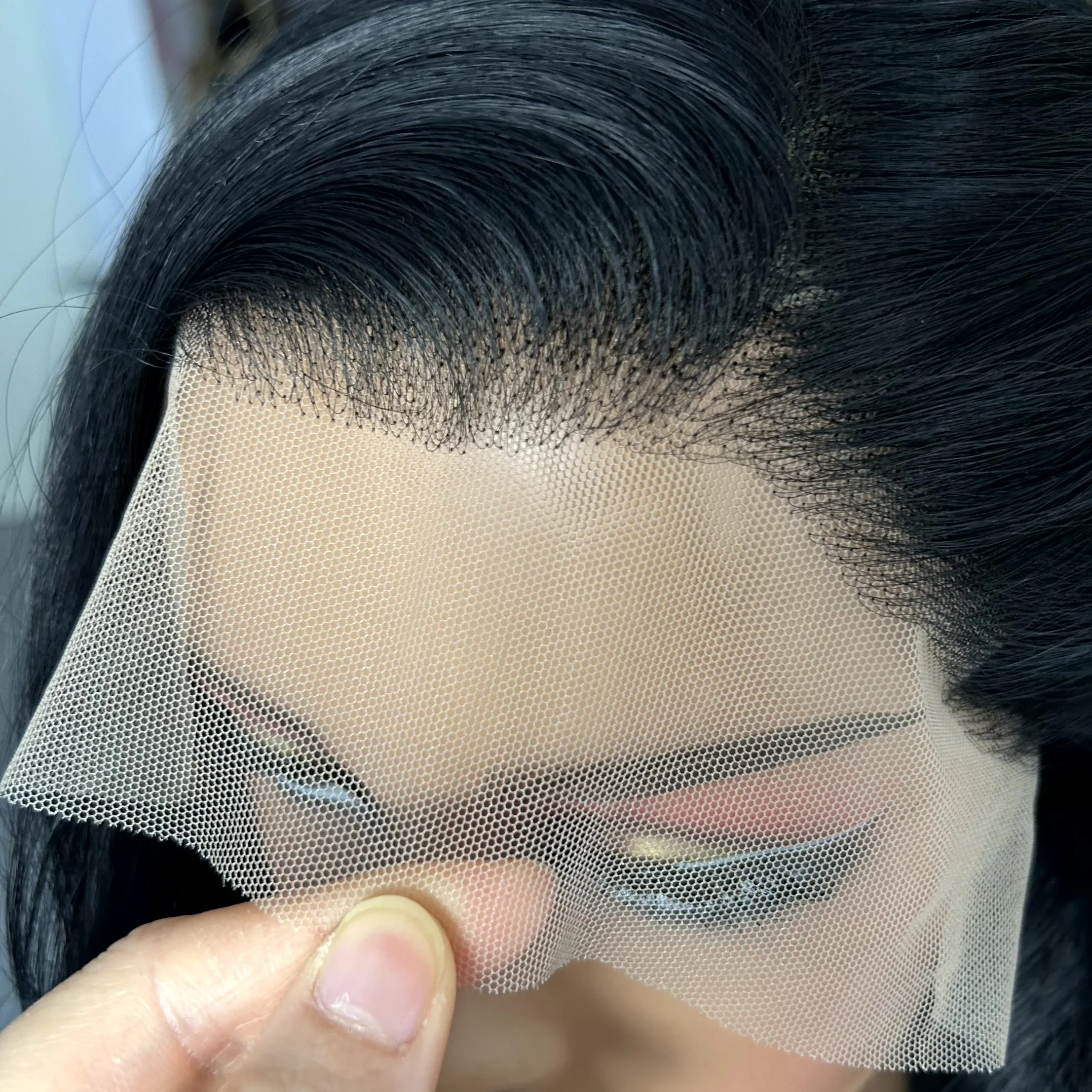 Short Black Loose Body Wave Bob Wig Synthetic Hair Shoulder Length Side Part Pre Plucked Glueless 13X4 Frontal Wigs for Women