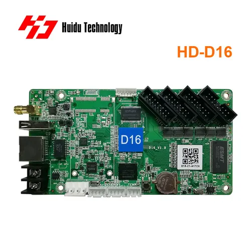 Imagen 1 del producto Huidu C08L D16 C16L Controlador asíncrono LED Pantalla LED HD Sistema de control asíncrono para pantalla LED pequeña y mediana