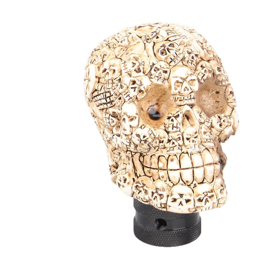 مقبض ناقل الحركة العالمي لجمجمة الهالوين - ملحق تعديل السيارة القوطية الرائعة من مادة الراتنج #6