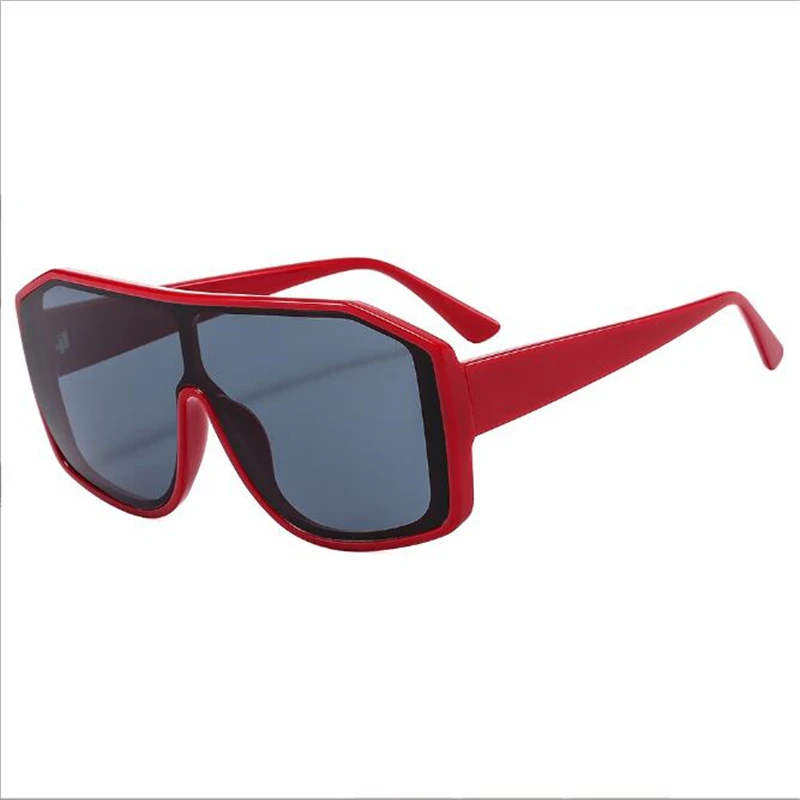 

Fashion red big frame big mirror women's sunglasses Retro sunshade luxury glasses UV protection 400