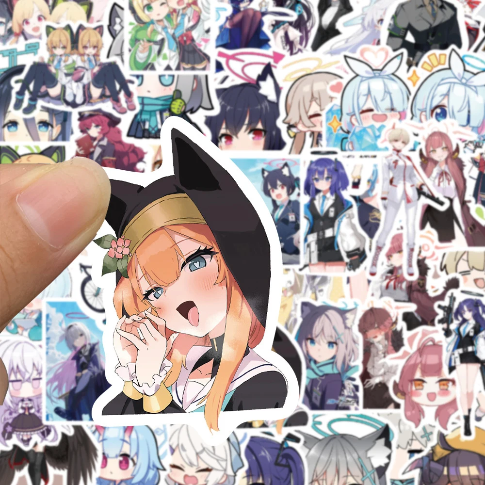 10/30/50pcs Blue Archive Cartoon Stickers Hoshino Shiroko Sticker Anime Aesthetics Laptop Skateboard Phone Luggage Anime Decals