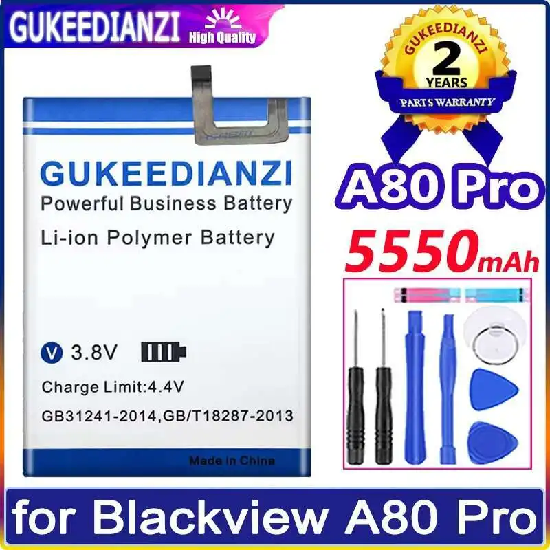 

DK017 A80 Pro Premium Replacement For Blackview Plus Long Lasting Mobile Phone Battery 5550Mah