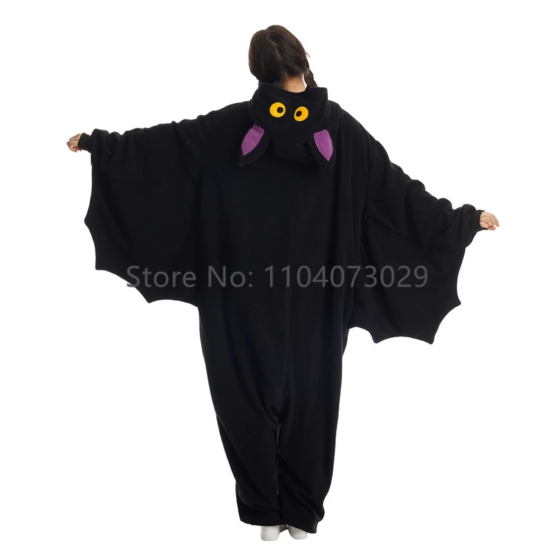 Onesieshow Animal Kigurumi Pyjamas Halloween Onesies Adult Cartoon Bat Pajama Cosplay Party Costume Women Men Homewear
