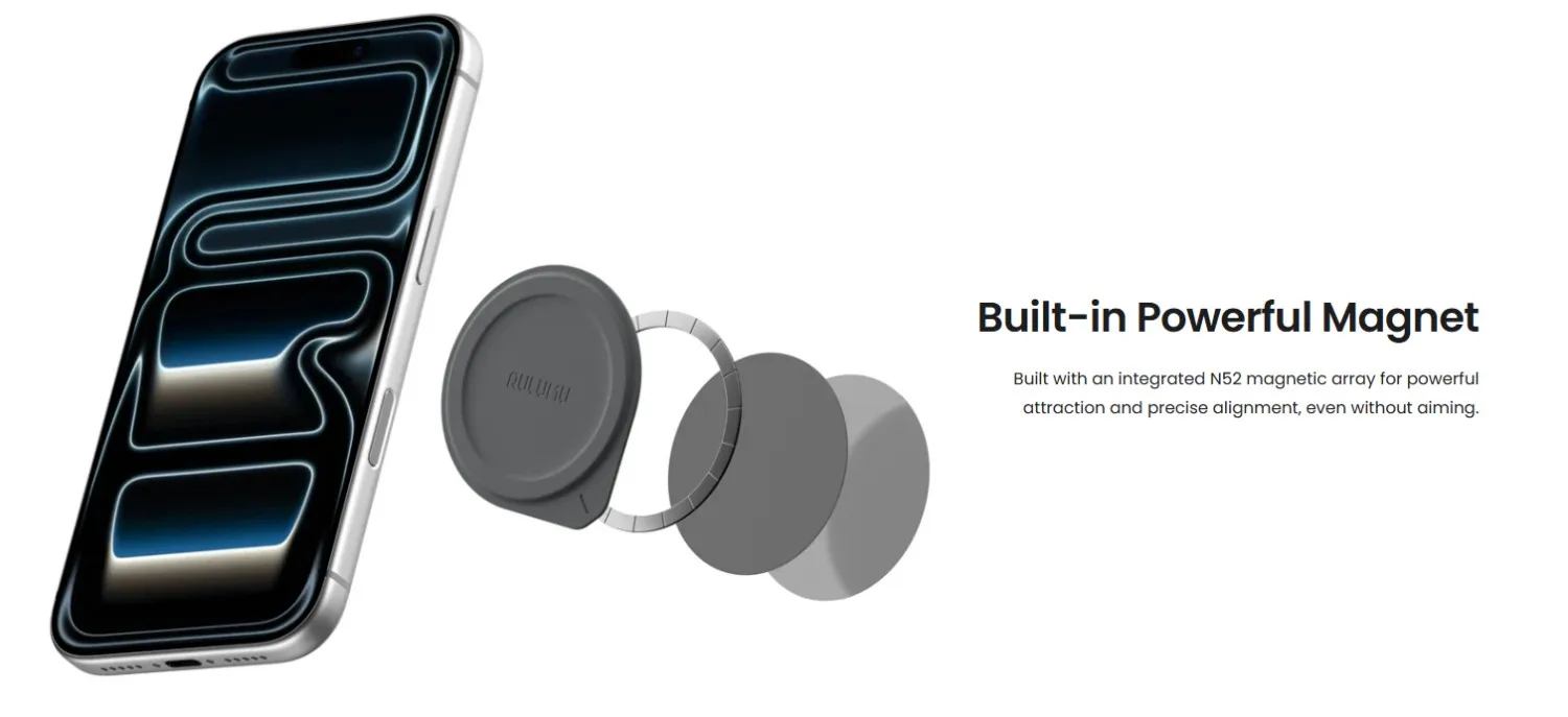 AULUMU AC01 Mag Pad Magnetyczna silikonowa podkładka z pierścieniem magnetycznym — zdjęcie produktu 4