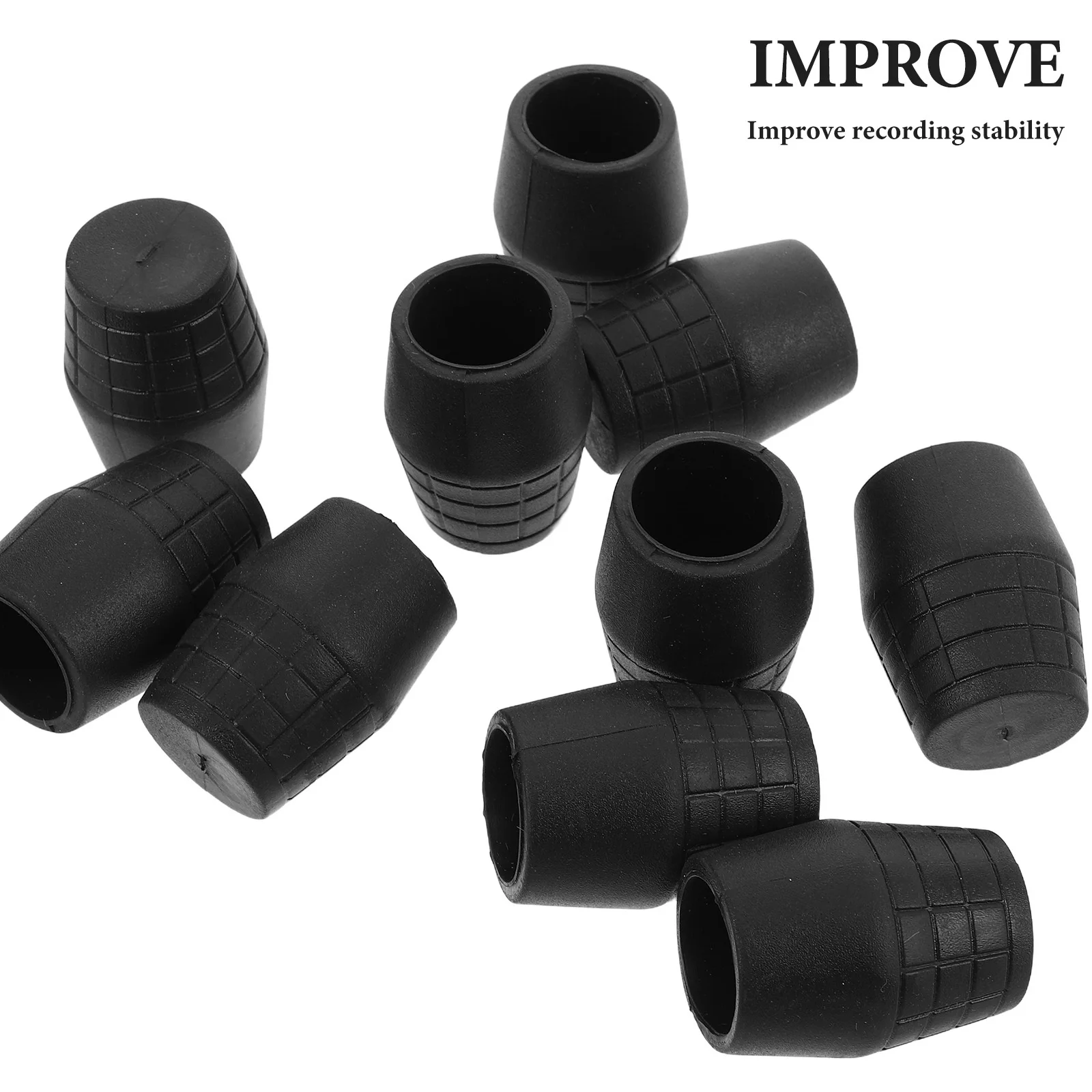 10 قطعة حامل ميكروفون قبعات القدم عالية المرونة المطاط حامي عدم الانزلاق منصات قاعدة الميكروفون لملحقات الأداء