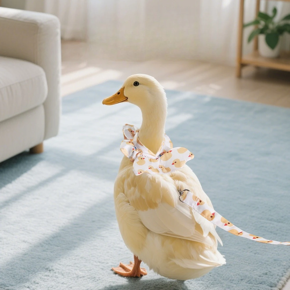 Call Duck Diaper Pouch Nappy Holder with Traction Rope Pet Goose Harness Leash Reusable Pet Duck Diaper Clothes Accessory