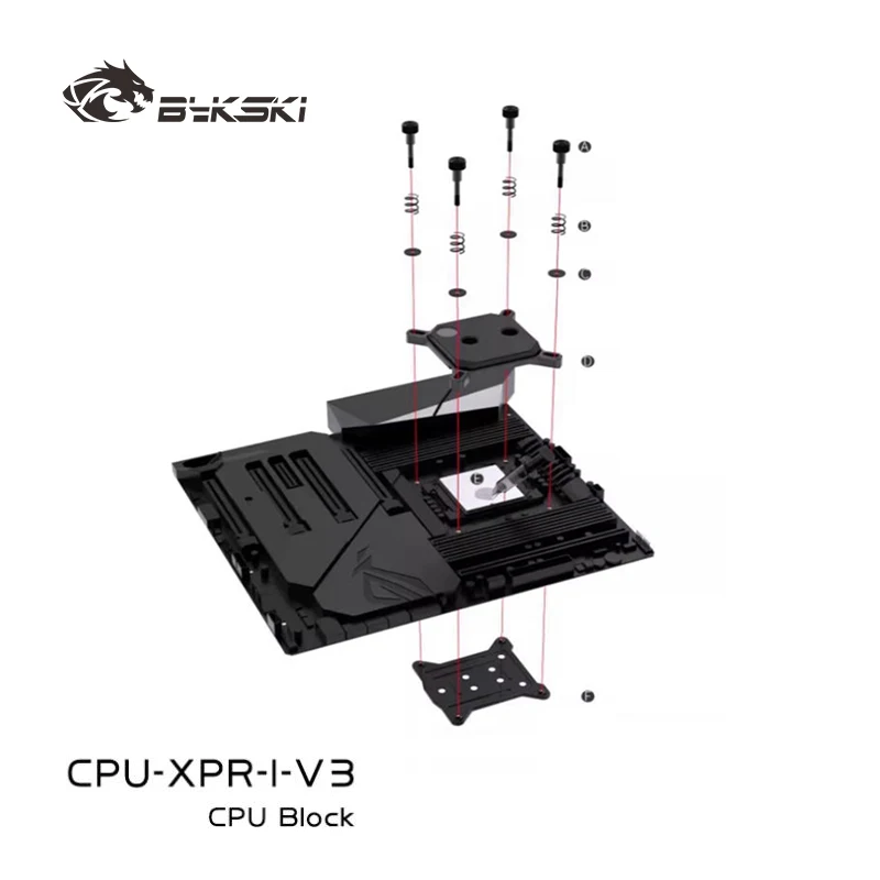 Bykski CPU Block Use for INTEL LGA115X 1200 1700 2011/AMD Ryzen 3/5/7 X470 X570 Water Cooler Radiator CPU-XPR-I-V3/CPU-XPR-M-V3