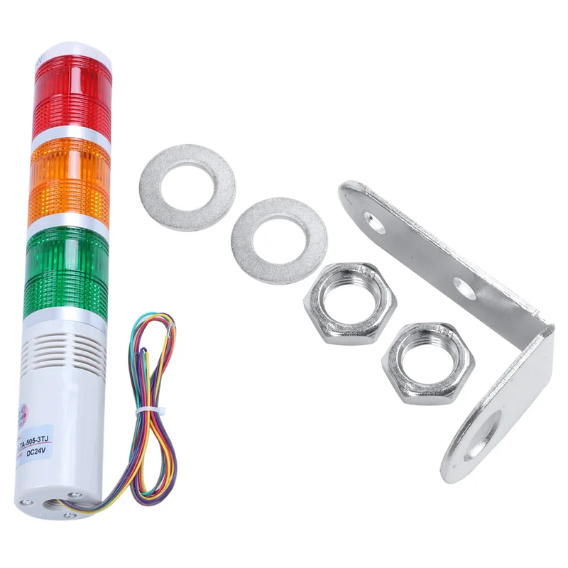 B23B 5X AC/DC 24V Red Green Yellow LED Lamp Industrial Tower Signal Light