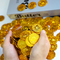 50pcs Plastic Fake Pirate Gold Coins Props Treasure Game Toys for Kids Halloween Birthday Party Favors Decoration Pinata Fillers