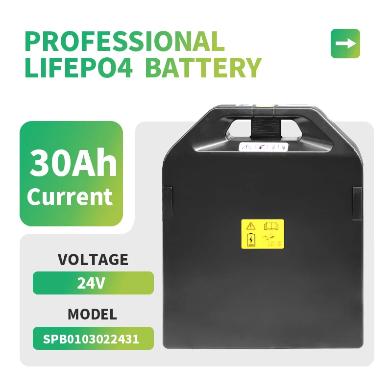 24V 30Ah LiFePO4 Lithium Battery for Electric Pallet Truck NOBLELIFT Nori Lingdong PTE15Q-A, Liugong CLG2015L-N2