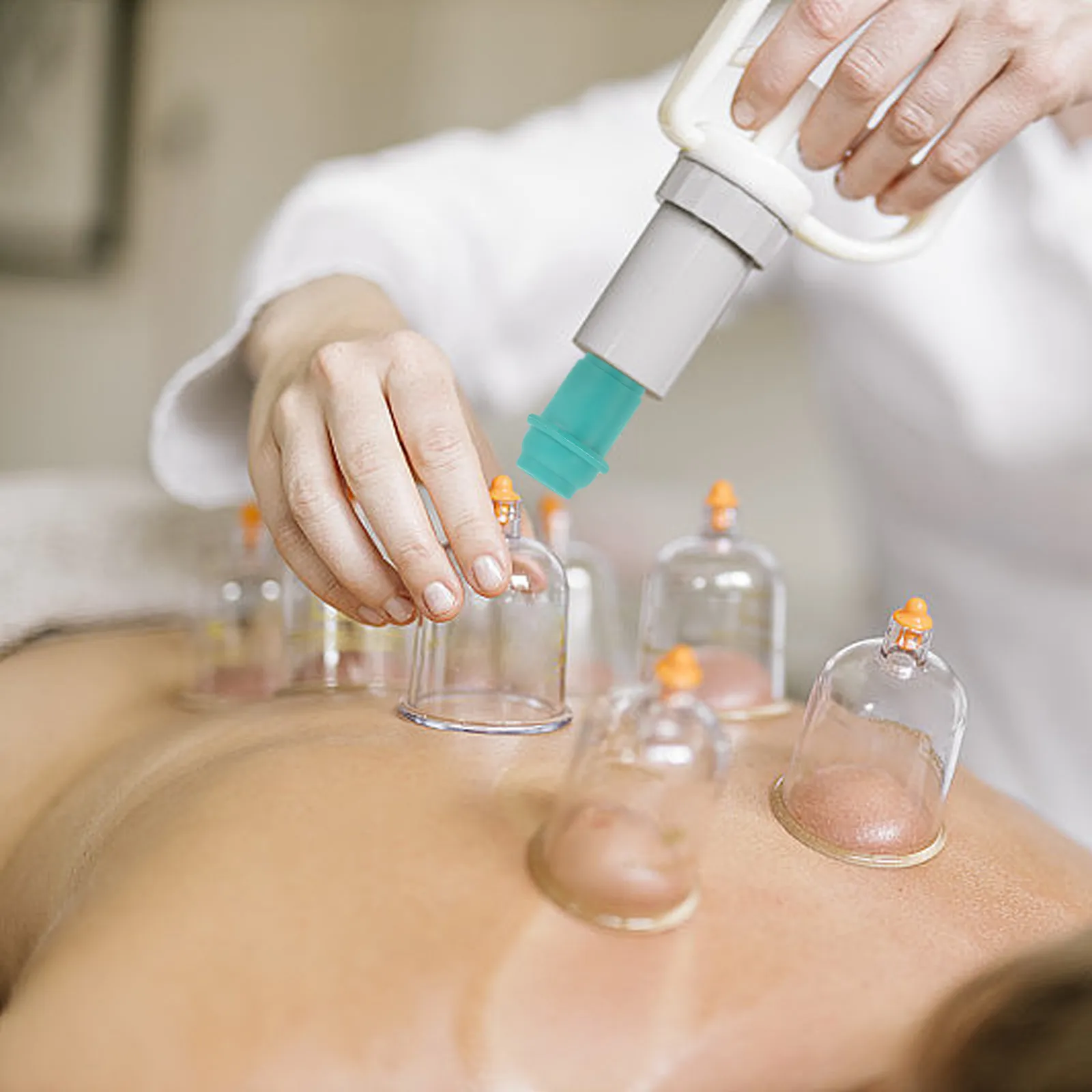 

10 шт. пластиковых насадок для вакуумных банок с ручным насосом, прочные соединители для баночного массажа спины, ног и рук, для снятия давления и терапии